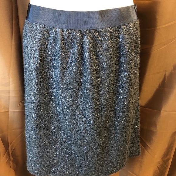 Lands' End Dresses & Skirts - Lands End Blue Sequence Pencil Skirt 18 Elastic